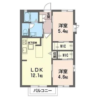 ルミエールII【1階】の間取り