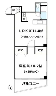 マイネ岸野ビル【3階】の間取り