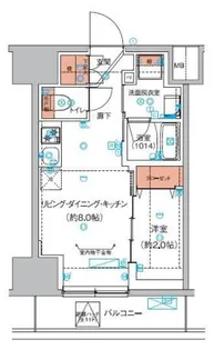 ハーモニーレジデンス巣鴨山手インサイド【6階】の間取り