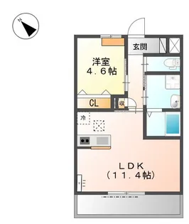 プログレス・レオ【1階】の間取り