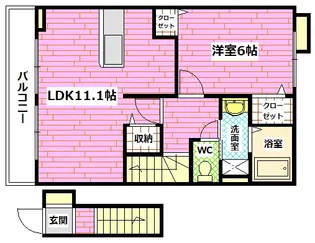 placidopiazza【2階】の間取り