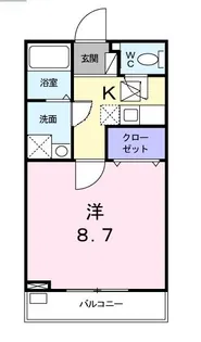 サン フィオーレ【1階】の間取り