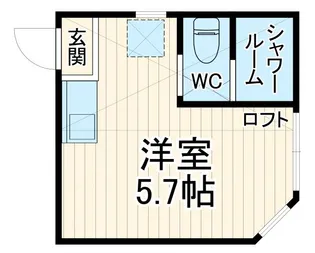 ユナイト川崎シープレーリーZ【1階】の間取り