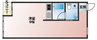 ウェルス吉田【1階】の間取り