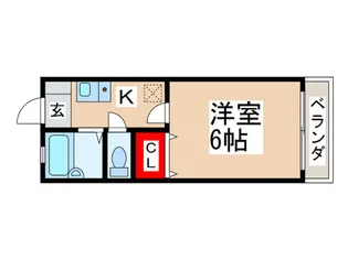 メイプル国立【1階】の間取り