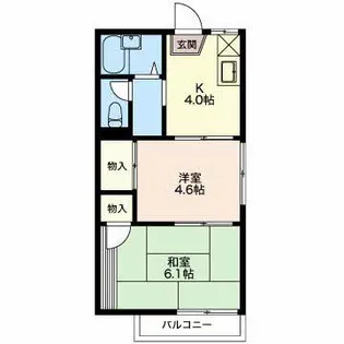 コーポ高木【2階】の間取り
