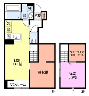 ベルリード緑町【1階】の間取り