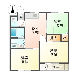 モーツアルトハイム【1階】の間取り