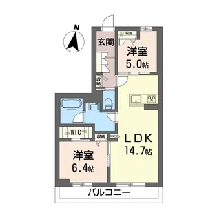 メゾン・ド・若葉【3階】の間取り