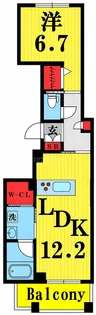 Oxyge’ne Kinshicho(オキシジェーン錦糸町)【4階】の間取り