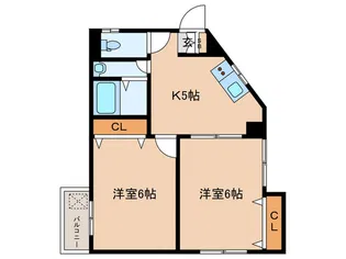 池尻マンション【6階】の間取り