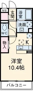 プラム・リリア【1階】の間取り