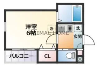 スカイヴィラ東白楽【1階】の間取り