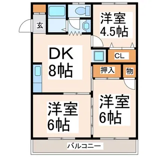 上熊本清香ビル【3階】の間取り