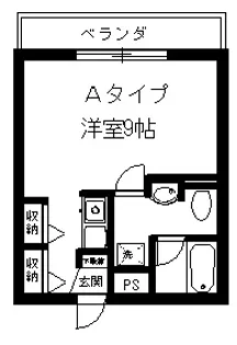 オリエンタルマンション【2階】の間取り