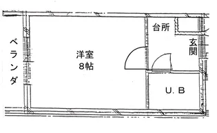 本陣パレス彦三【4階】の間取り