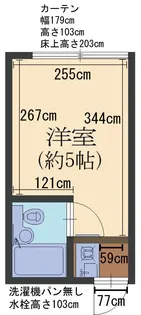 カシマハイツ【1階】の間取り