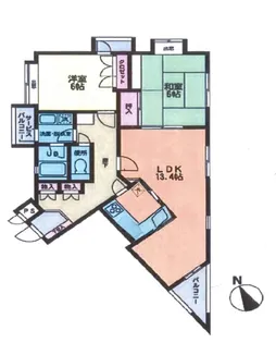 グランジュール小石川【2階】の間取り