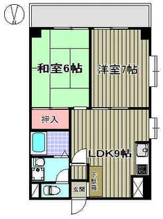 ファミール菊【5階】の間取り