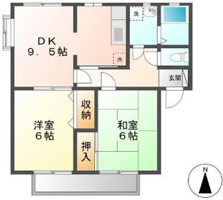 ウィンディア手城【2階】の間取り