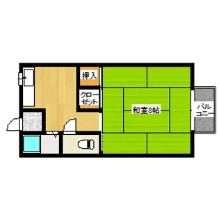 カルチャーハウス壱番館【2階】の間取り