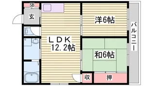 大西マンション【2階】の間取り
