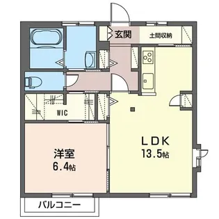 ハイツエンデュランス B【1階】の間取り