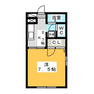 カーサアゼリアA【1階】の間取り