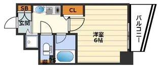 エスリード同心第3【5階】の間取り
