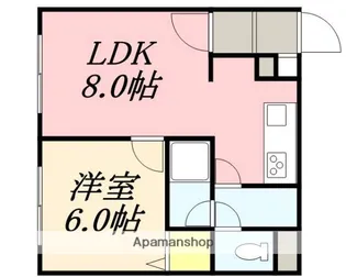 コンコンブル【2階】の間取り
