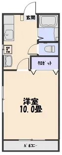 コーポK【2階】の間取り