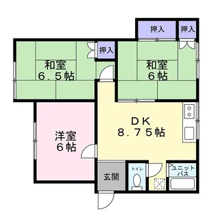 コーポロイヤルブルー【1階】の間取り