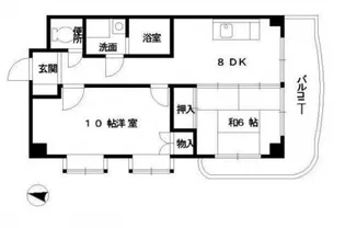 カーサフジタ【2階】の間取り