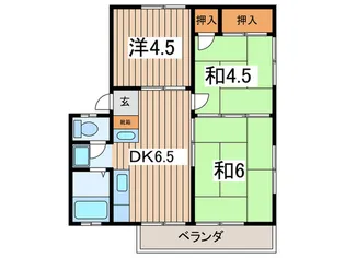 コーポカマノ【2階】の間取り
