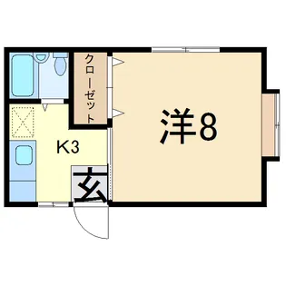 エイトハイツ【1階】の間取り