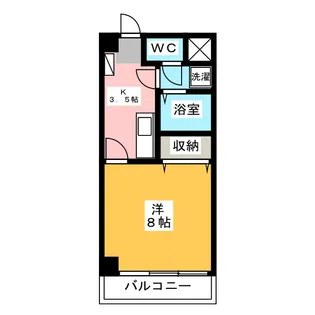 ユニバーサルシティ【4階】の間取り