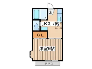 ファミ-ユ成瀬【1階】の間取り