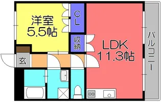 プロスパー・K【1階】の間取り