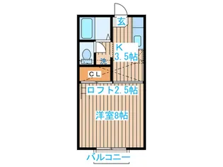 セジュ-ル・ユキ【2階】の間取り