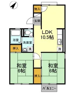 パークハウス【2階】の間取り