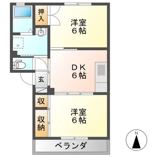 GRACE LEON II【2階】の間取り