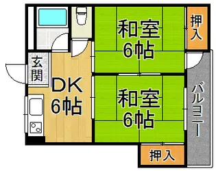 エス・テラス伊丹【1階】の間取り