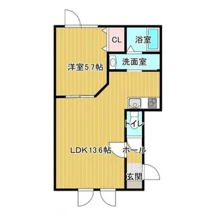 NORTH COURTII【1階】の間取り