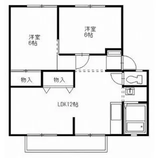 サンビレッジ戸祭D【2階】の間取り