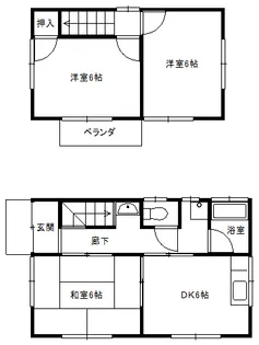 大分県杵築市大字南杵築下原【一戸建】の間取り