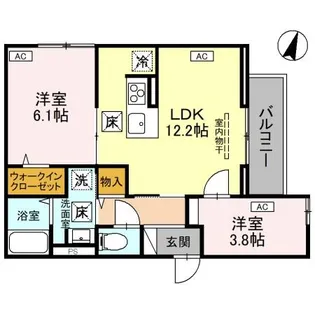 埼玉県さいたま市浦和区上木崎4【アパート】の間取り