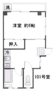 ヴィラ上池【1階】の間取り