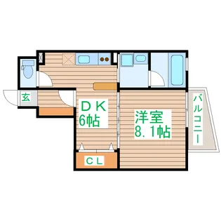 ヴィアーレ木ノ下二丁目【4階】の間取り