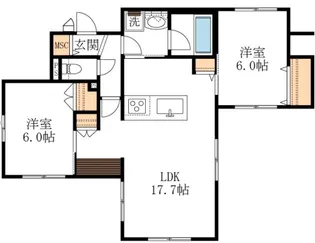 PREMIUM MAISON鴨居【1階】の間取り