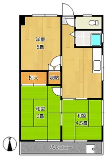 ショウサンハイツ【3階】の間取り